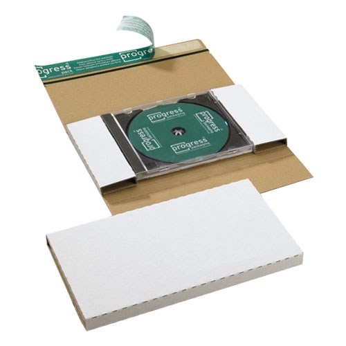 CD-Jewel Mailer 228x130x17 mm ohne Fenster Weiß