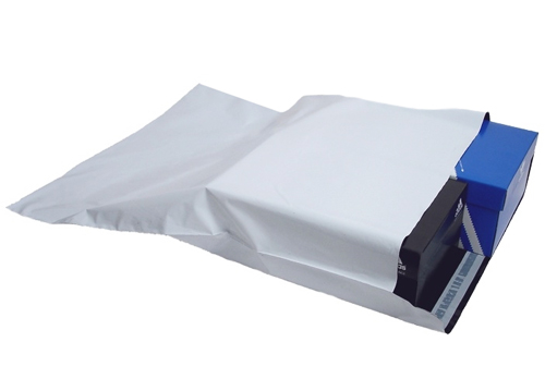 LDPE Coex Versandtaschen außen weiß innen schwarz Versandbeutel Kuriertaschen 