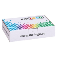 Maxibriefkarton mit Digitaldruck 180x130x45 mm - Weiß
